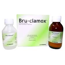 BRU-CLAMOX (amoxicilina 400 + acido clavilanico 57) *polvo para suspensión  - FARMACIA NUEVO MILENIO