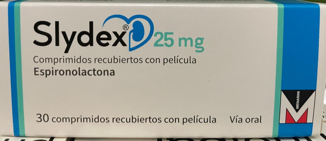 SLYDEX 25MG (ESPIRONOLACTONA)*30 COMPRIMIDOS - FARMACIA NUEVO MILENIO