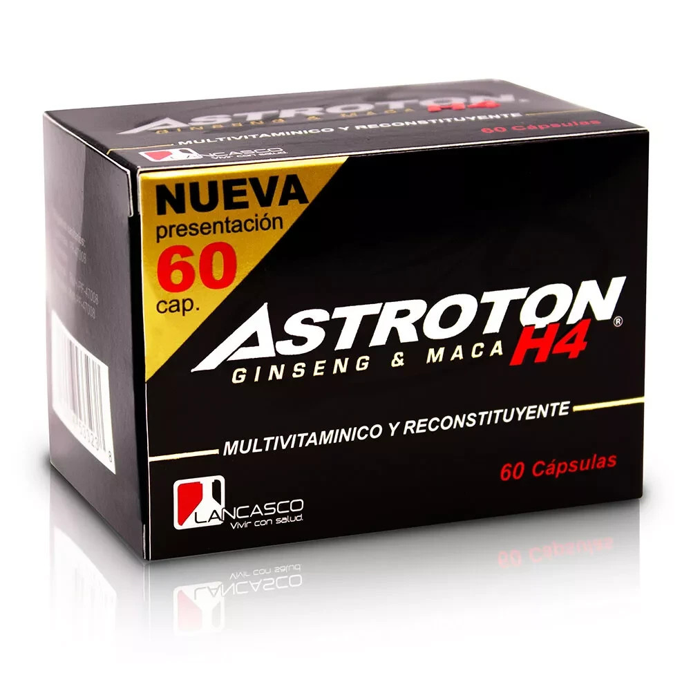 ASTROTON H4 CON GINSENG Y MACA *caja 60 cap - FARMACIA NUEVO MILENIO