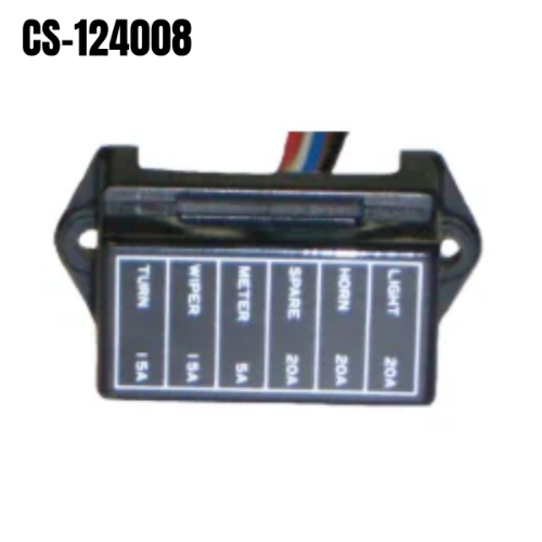 Caja Porta Fusible Universal 6 Pines Fusilera (CS-124008) - Repuestos y Lubricantes Vicent's