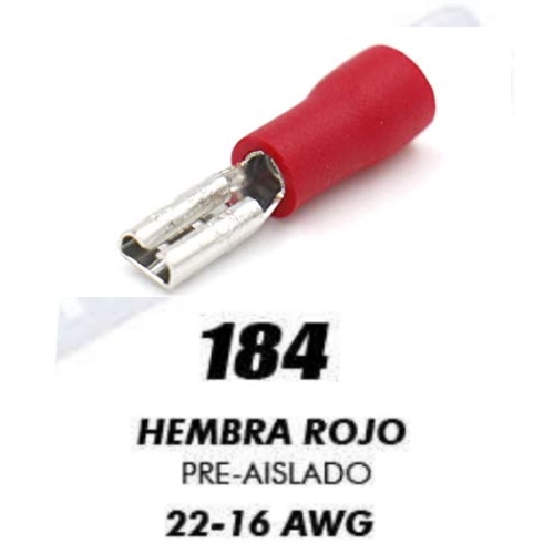 Espiga Hembra (No.184) Roja - Repuestos y Lubricantes Vicent's