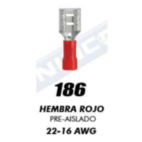 Espiga Hembra (No.186) Roja - Repuestos y Lubricantes Vicent's