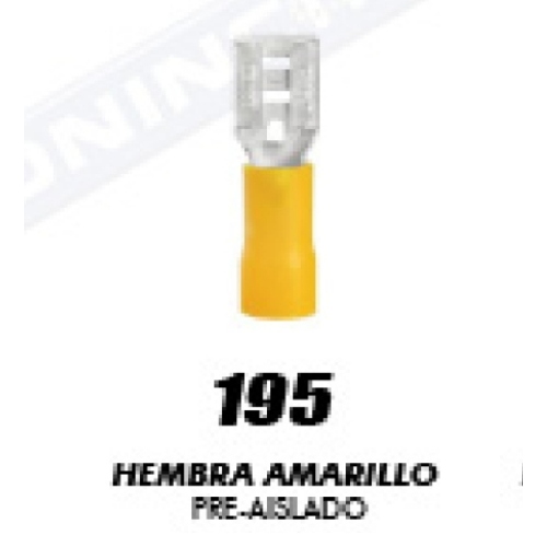 Espiga Hembra Amarilla (No.195) - Repuestos y Lubricantes Vicent's