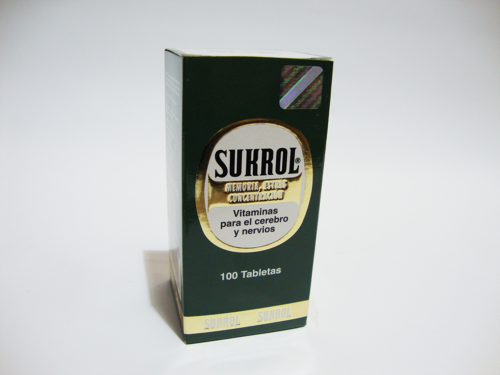 SUKROL (Memoria, Estres, Concentracion) FRASCO *100 TABLETAS - FARMACIA NUEVO MILENIO