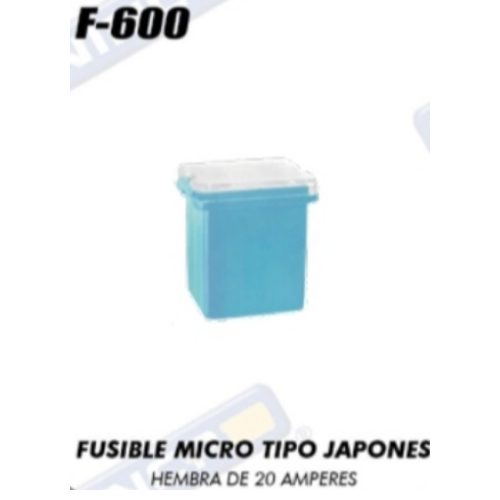 Micro Fusible Hembra F-600 (20A) - Repuestos y Lubricantes Vicent's