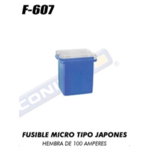 Micro Fusible Hembra F-607 (100A) - Repuestos y Lubricantes Vicent's