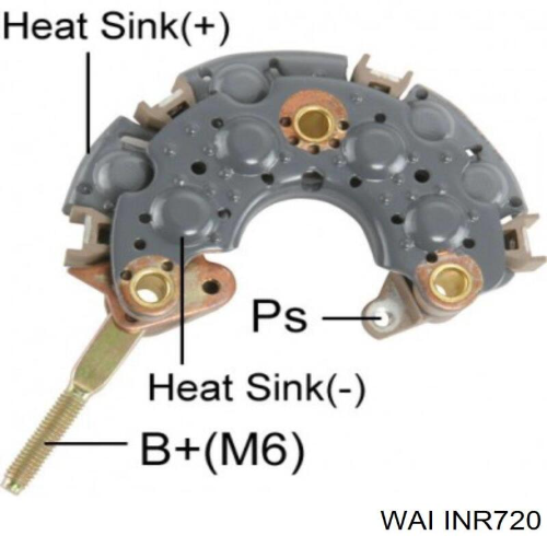 Rectificador 12V Hi-corp (INR720P=GA1160) 27357-63020 Toyota (83-99) - Repuestos y Lubricantes Vicent's