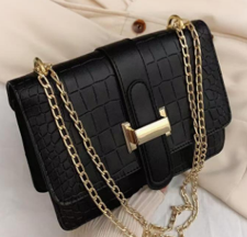 Cartera Con Cadena Dorada