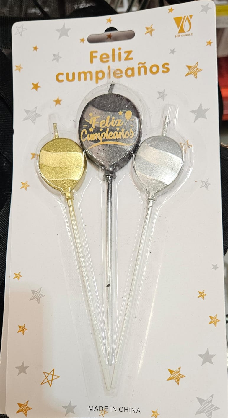 VELAS DE CUMPLEAÑOS - Distribuidora Escolar Los Riscos