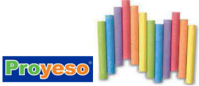 YESO PROYESO DE COLORES - Distribuidora Escolar Los Riscos