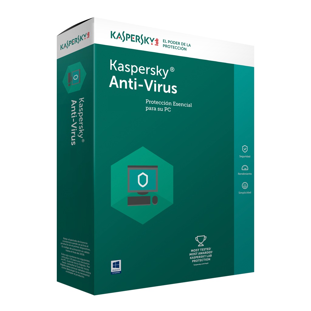 Antivirus Kaspersky 1 pc 1 año - Corporación Hightechnology