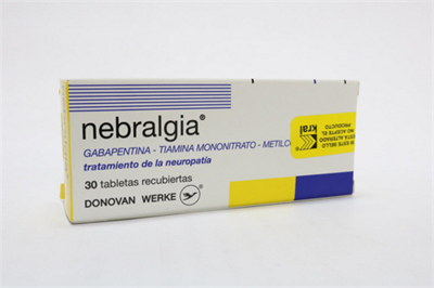 NEBRALGIA (GABAPENTINA- TIAMINA MONONITRATO-METILCOBALAMINA) CAJA*30 TABLETAS - FARMACIA NUEVO MILENIO