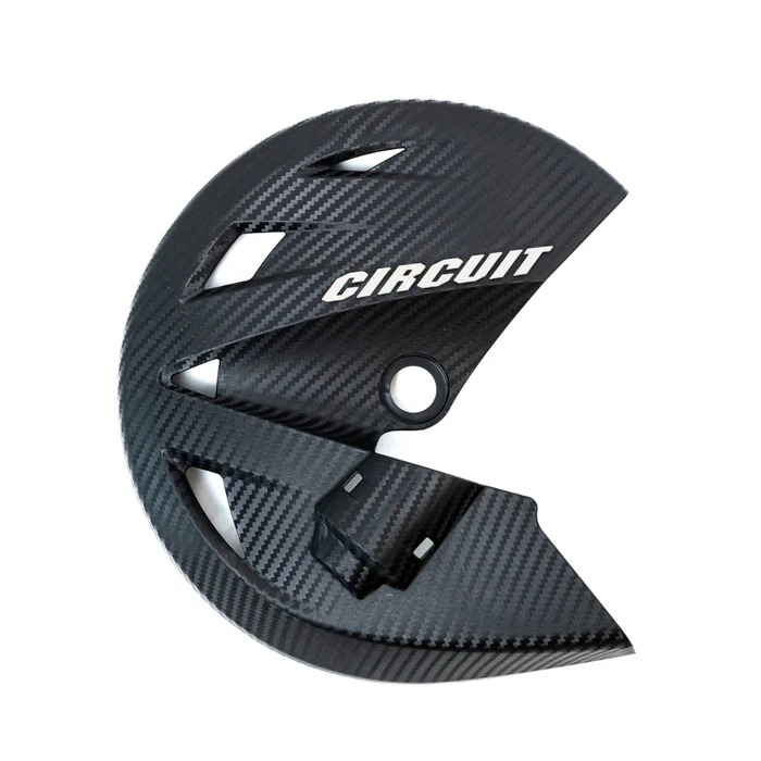 PROTECTOR DE DISCO CIRCUIT BROSS 150 CARBONO/BLANCO - MOTOCENTRO FULL MOTOS