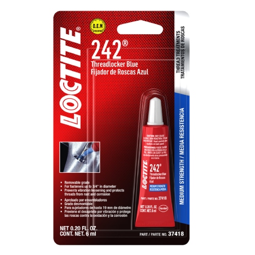 Fijador de Roscas Azul Loctite 242 Resistencia Media - Repuestos y Lubricantes Vicent's