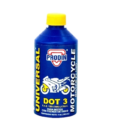 Liquido Frenos DOT-3 (4oz - 120ml) PRODIN - Repuestos y Lubricantes Vicent's