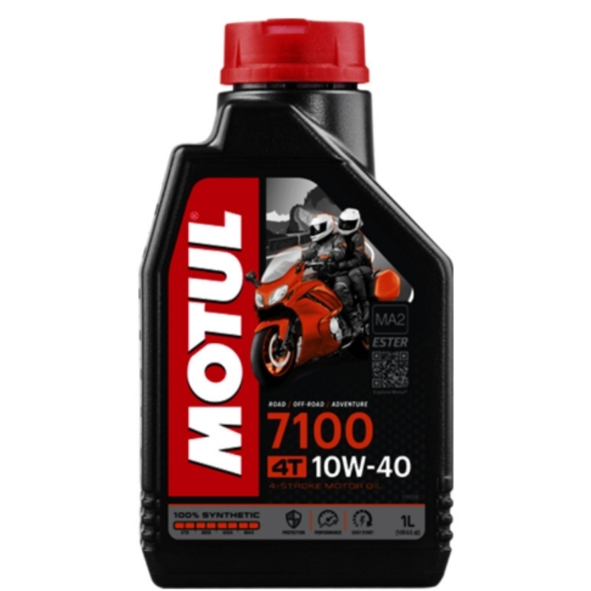 Litro Motul 7100 4T 10W-40 100% SYNTHETIC - Repuestos y Lubricantes Vicent's