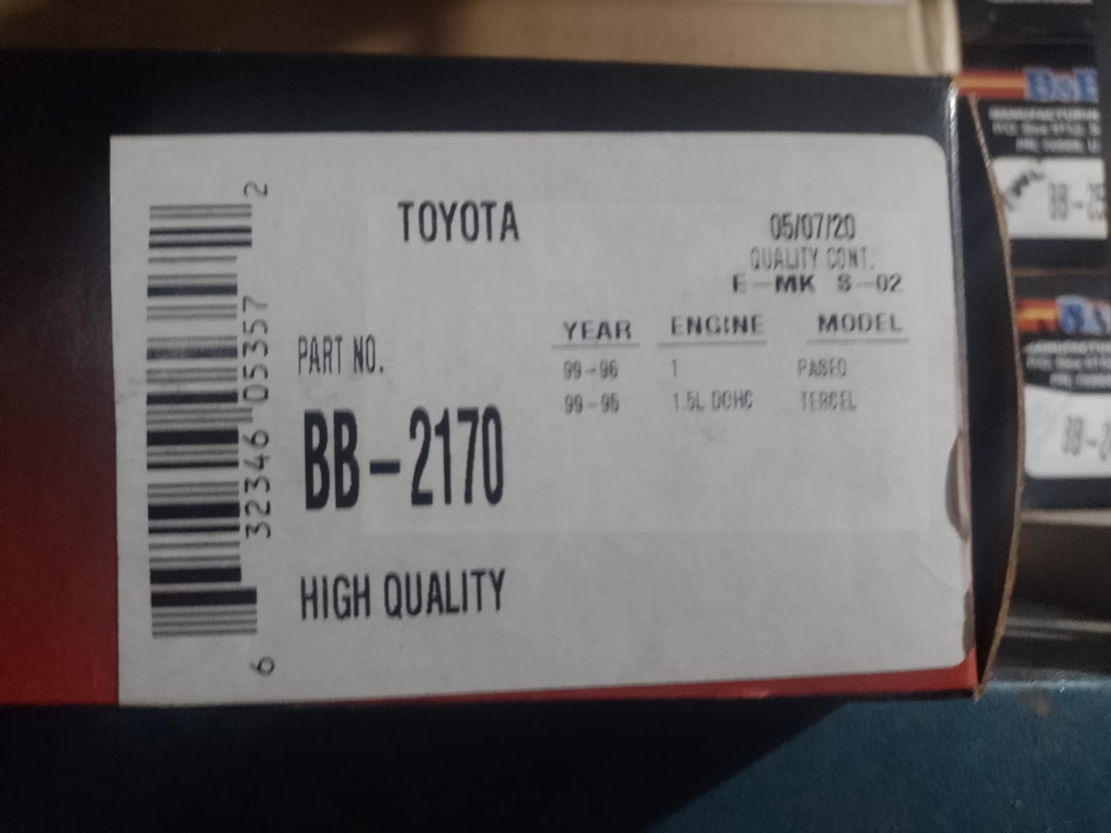 BOBINA DE ENCENDIDO TERCEL 1.5 B&B - Lubricantes y Repuestos Amaya