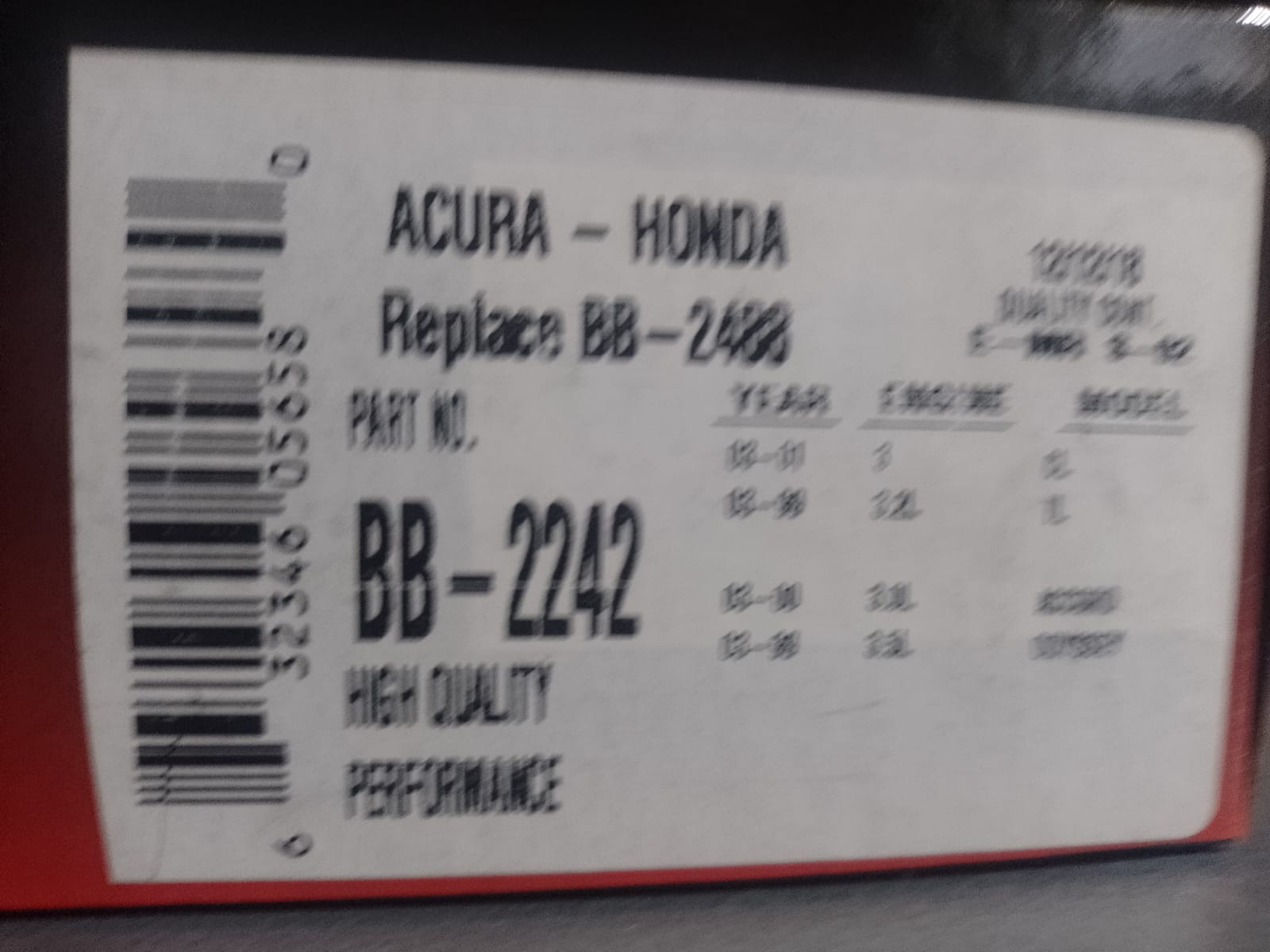 BOBINA DE ENCENDIDO HONDA ACCORD B&B - Lubricantes y Repuestos Amaya