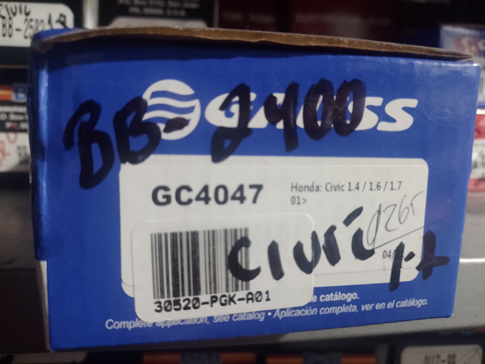BOBINA DE ENCENDIDO BB-2400 HONDA CIVIC 1.7/FIT/PILOT GAUSS - Lubricantes y Repuestos Amaya
