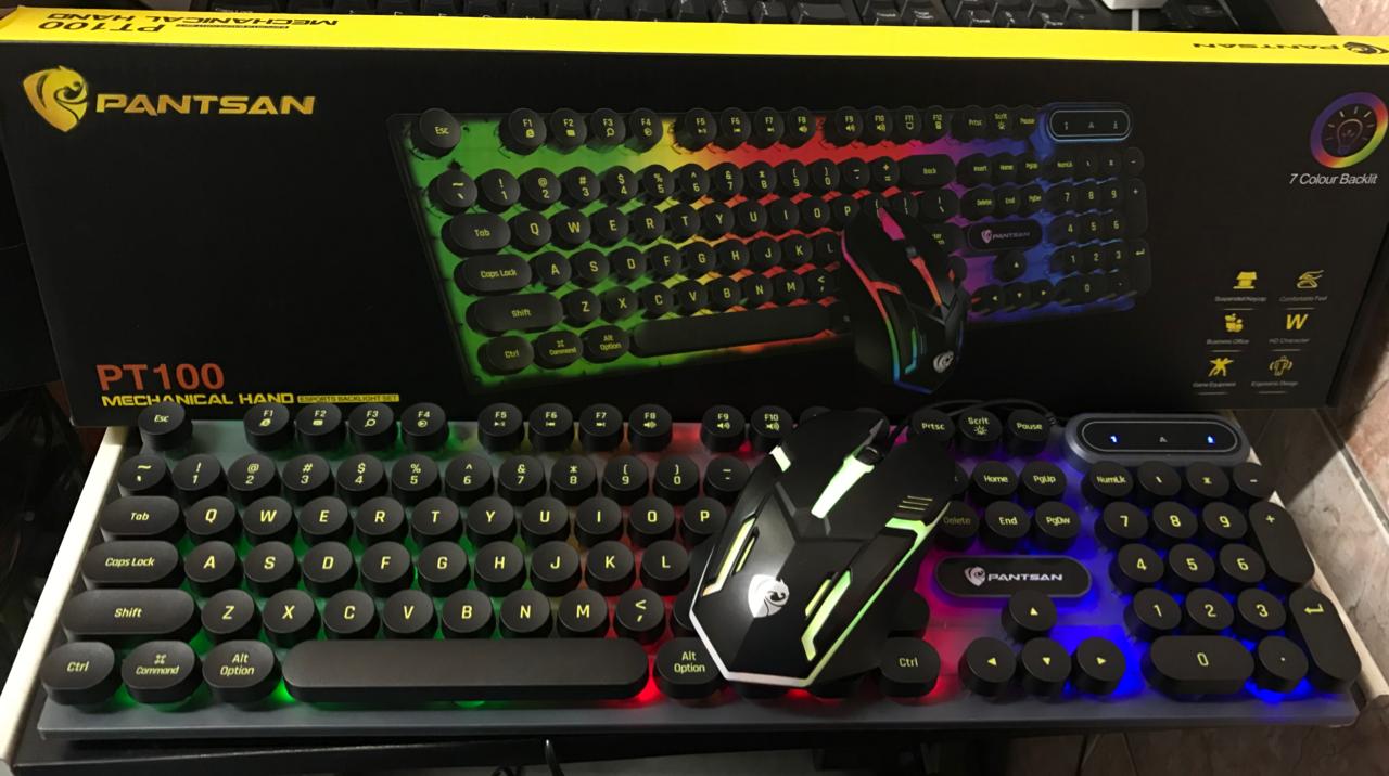  Teclado Gaming + mouse PT-100  - Corporación Hightechnology