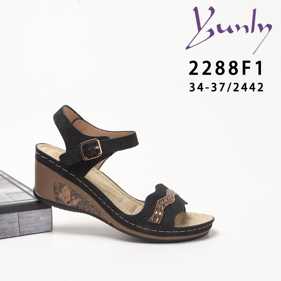 SANDALIA YUNLY 34-37  NEGRO - Distribuidora Comercial Castillo