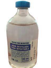 AGUA DESTILADA (ESTÉRIL) PARA INYECTABLE 100ML*Frasco de Vidrio  - FARMACIA NUEVO MILENIO