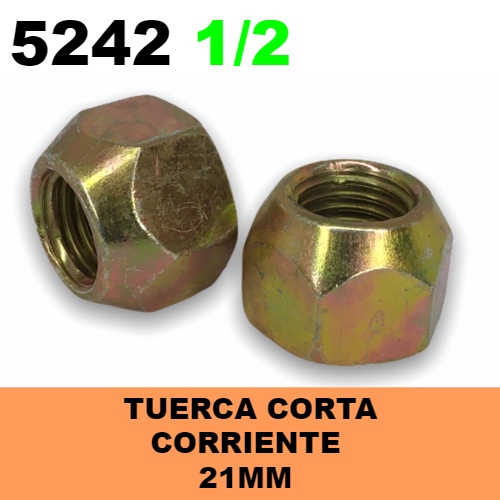 Tuerca Corriente 5242 (1/2X20) Americanos - Repuestos y Lubricantes Vicent's