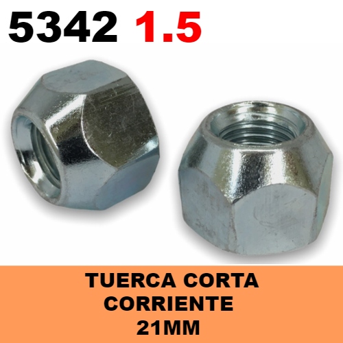 Tuerca Corriente (5342 1.50) 21mm - Repuestos y Lubricantes Vicent's