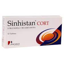 SINHISTAN CORT (loratadina+betametasona) *10 Tabletas  - FARMACIA NUEVO MILENIO