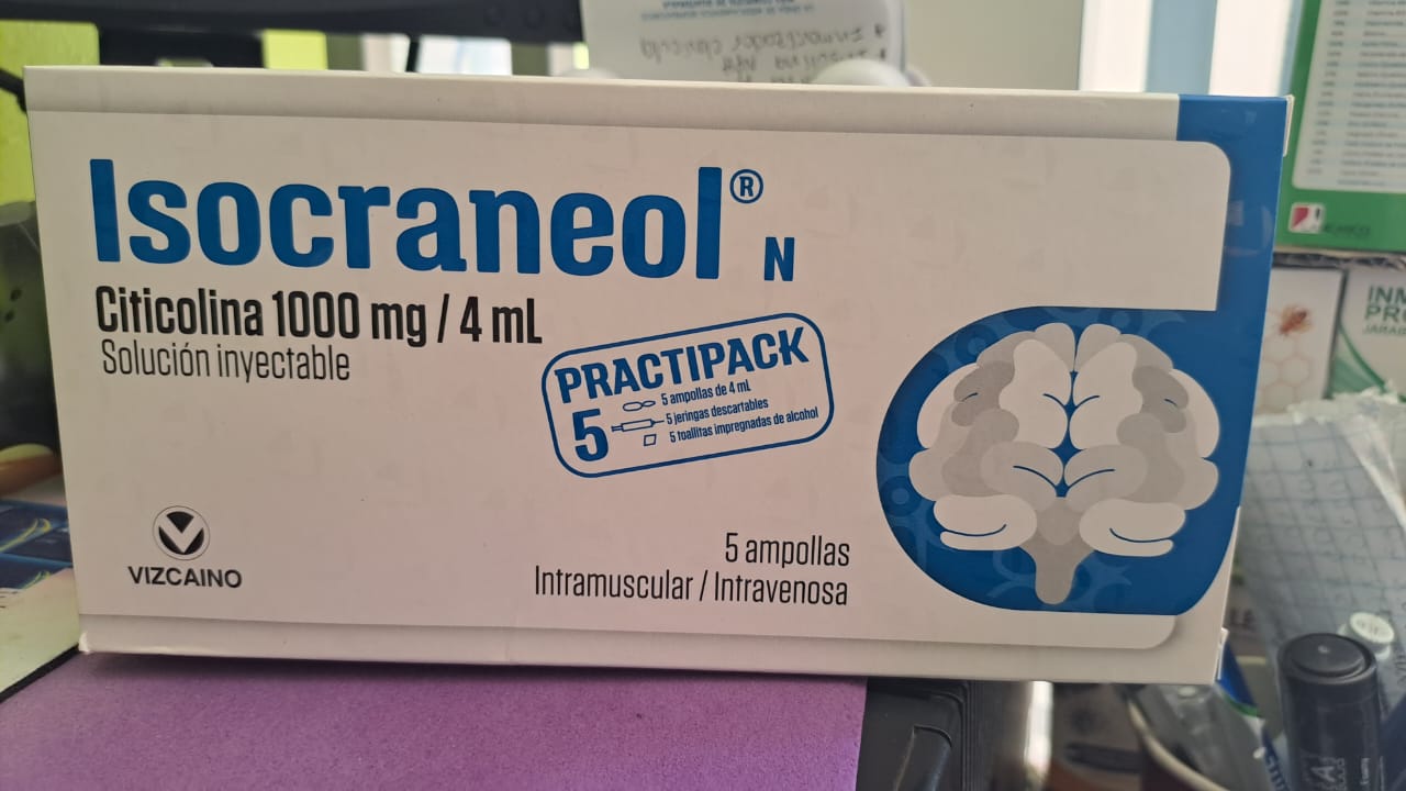 ISOCRANEOL 1000mg/4ml (citicolina)*ampollas  - FARMACIA NUEVO MILENIO