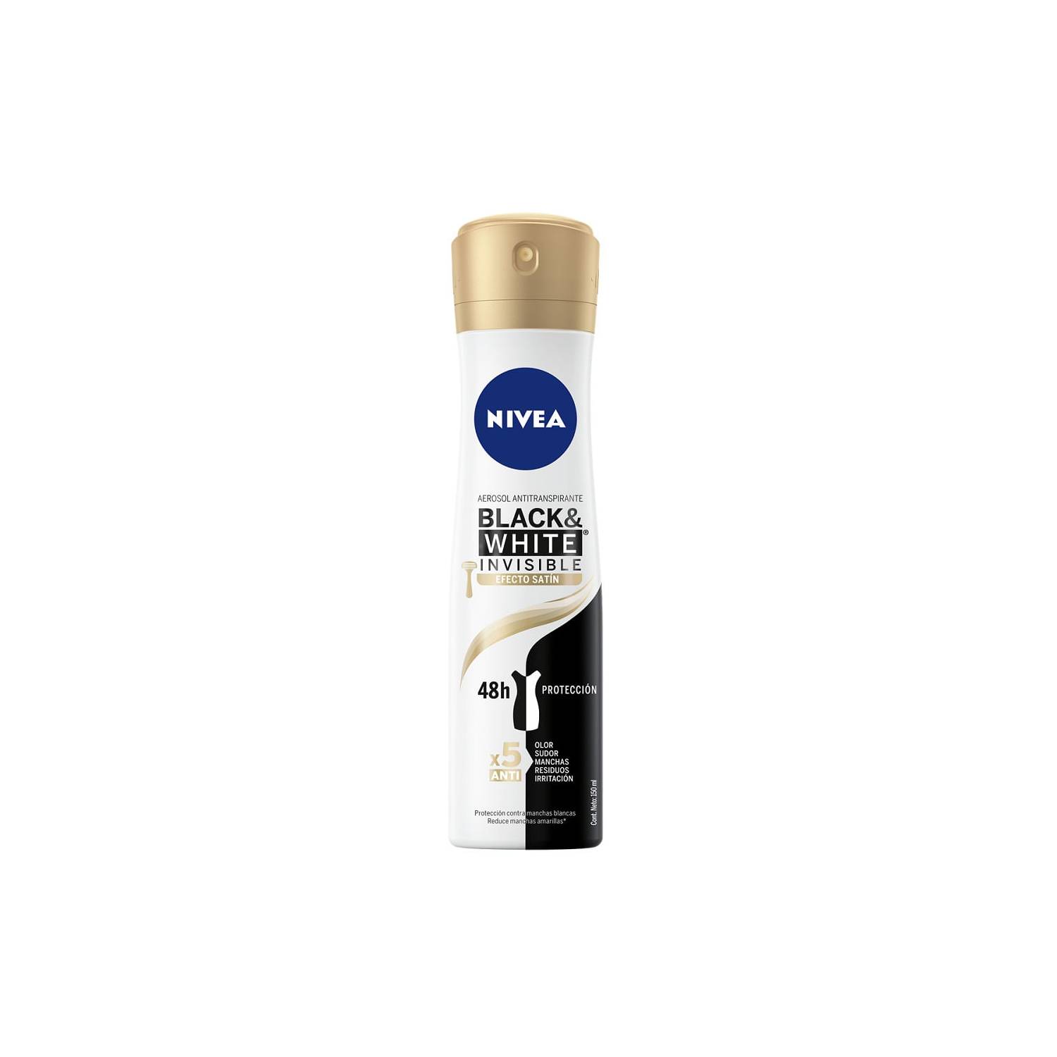 DESODORANTE NIVEA BLACK & WHITE INVISIBLE EFECTO SATIN  - FARMACIA NUEVO MILENIO