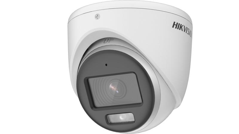 Cámara Turbo domo Color Vu, resolución 3K o 5.3mpx, con audio incorporado, imagen a color 24/7, lente fijo, iluminación LED de 20 mts, 4 Hibrida, carcasa metálica. Marca Hikvisio - AXSYSTEMS COMPUTER CENTER