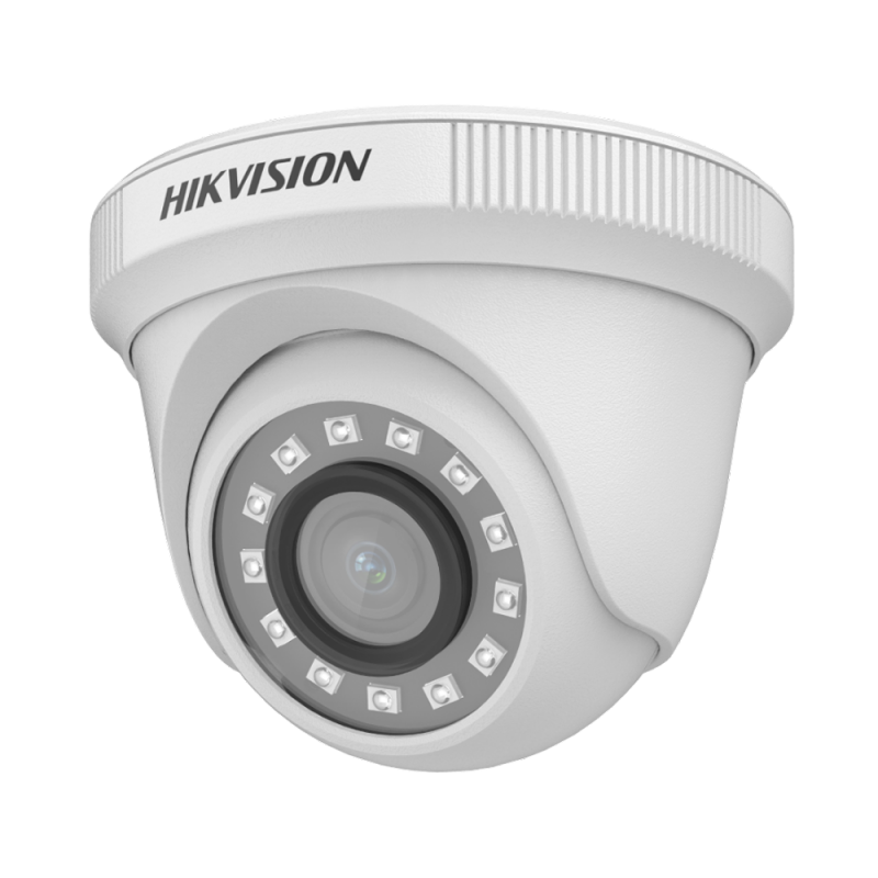 Cámara Turbo Domo 1080P, 2 Mpx, lente fijo, plástica, IR 20mts, 4 híbrida, marca Hikvision - AXSYSTEMS COMPUTER CENTER