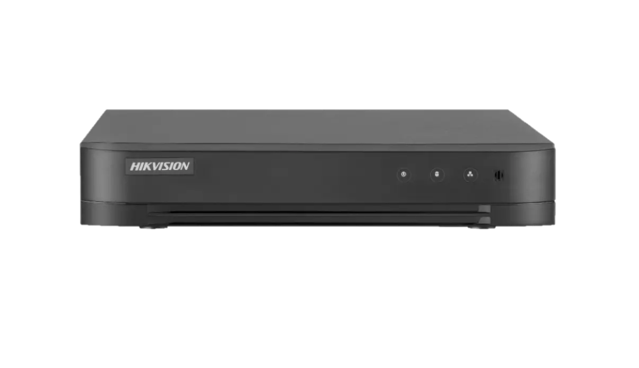 Dvr Turbo HD 16 canales, resolución máxima 1080p lite, compatible con tecnologías TVI, AHD, salida HDMI y VGA, 1 slot para disco duro (no incluido), marca Hikvision - AXSYSTEMS COMPUTER CENTER