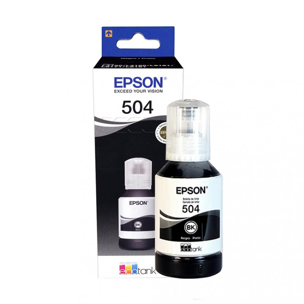 Tinta epson 504 Original color Negro 