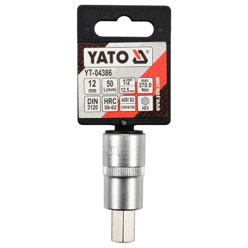 Copa Allen 12mm Cuadro 1/2" Yato - Repuestos y Lubricantes Vicent's