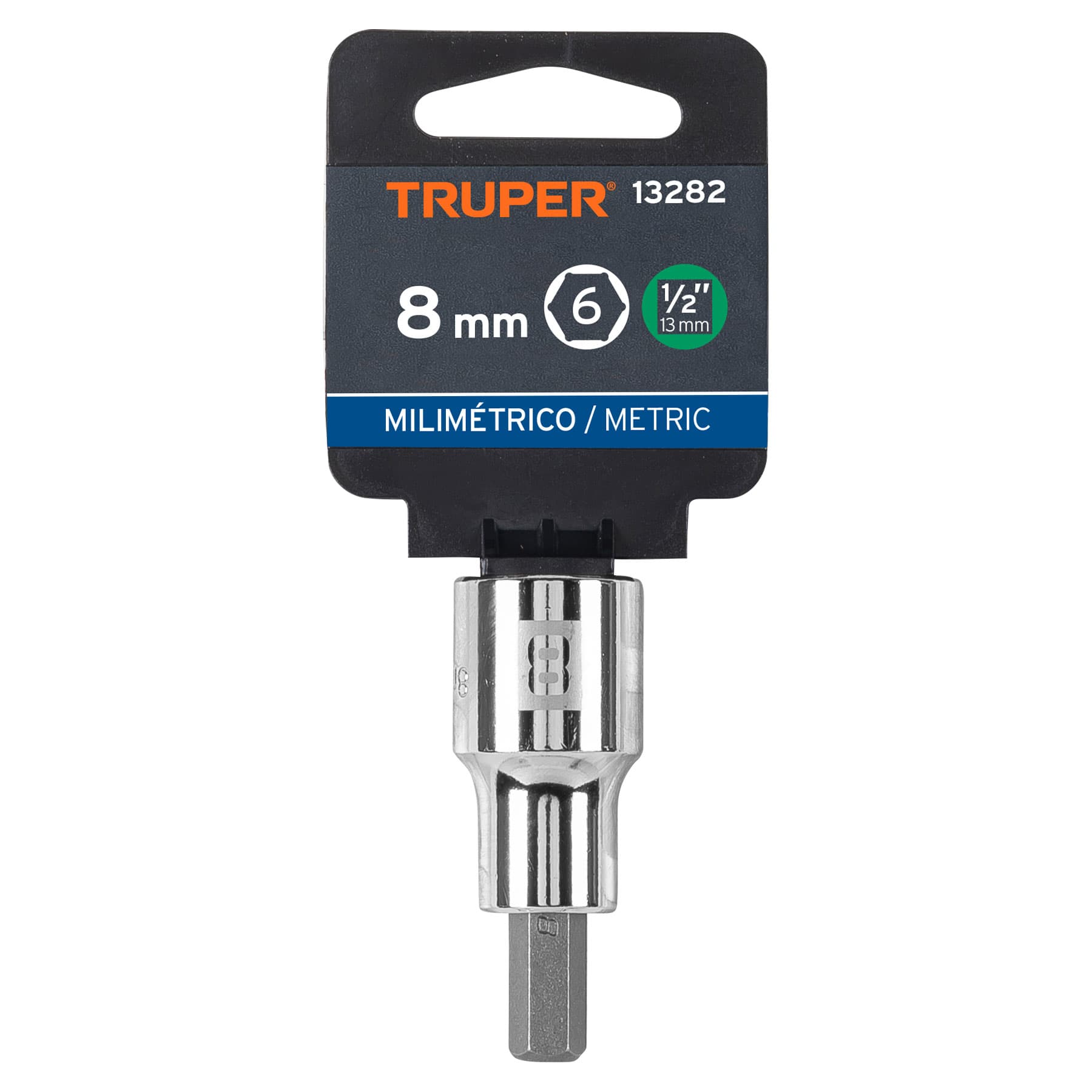 Copa Allen 8mm Cuadro 1/2" TRUPER (D-1241-8M) - Repuestos y Lubricantes Vicent's