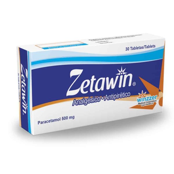 Zetawin (Paracetamol 500mg) - FARMACIA NUEVO MILENIO