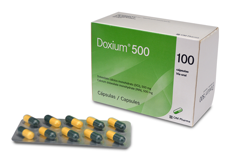 Doxium 500 (Dobesilato calcio monohidrato 500mg) *Tabletas - FARMACIA NUEVO MILENIO