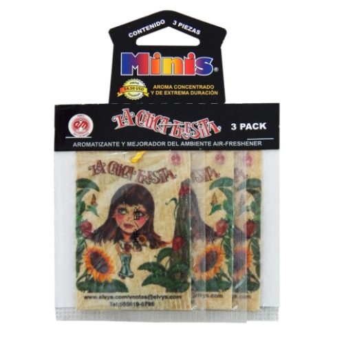Aromatizante Chica Fresa Mini Carton - Repuestos y Lubricantes Vicent's
