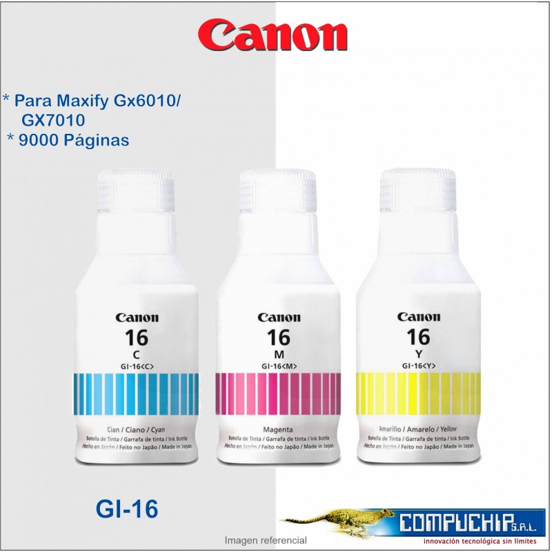 Tinta canon GI-16 Original Color  - Corporación Hightechnology