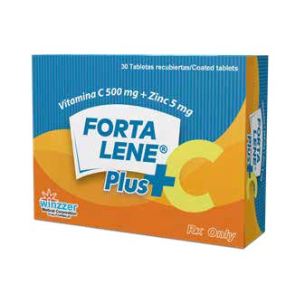 FORTALENE PLUS + C ( VITAMINAS C 500 MG + ZINC 5 MG - FARMACIA NUEVO MILENIO