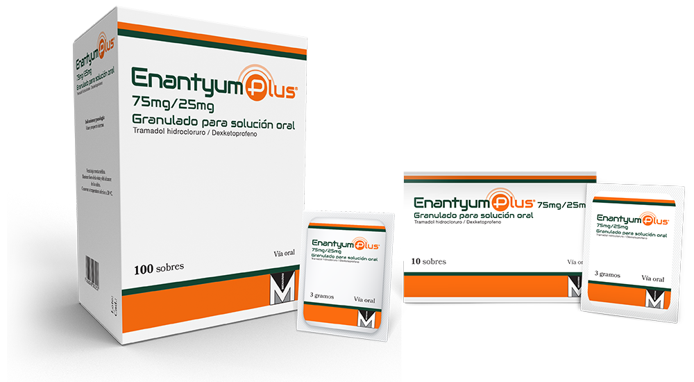 Enantyum Plus 75mg/25mg (Tramadol hidrocloruro/ Dexketoprofeno)*Sobres - FARMACIA NUEVO MILENIO