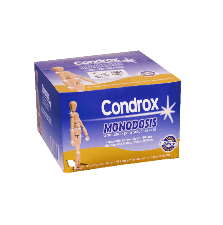 Condrox Monodosis (Condroitin Sulfato Sodico 1200mg Glucosamina Sulfato Sodico 1500mg) - FARMACIA NUEVO MILENIO