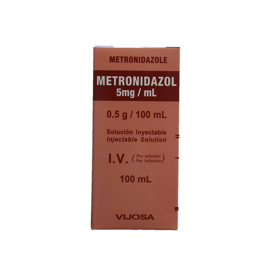 Metronidazol 5mg/mL 0.5g/100 (Solucion inyectable I.V.) - FARMACIA NUEVO MILENIO