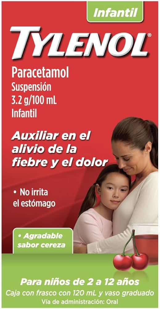 Tylenol (Paracetamol Suspension 3.2g/100mL  Infantil) - FARMACIA NUEVO MILENIO