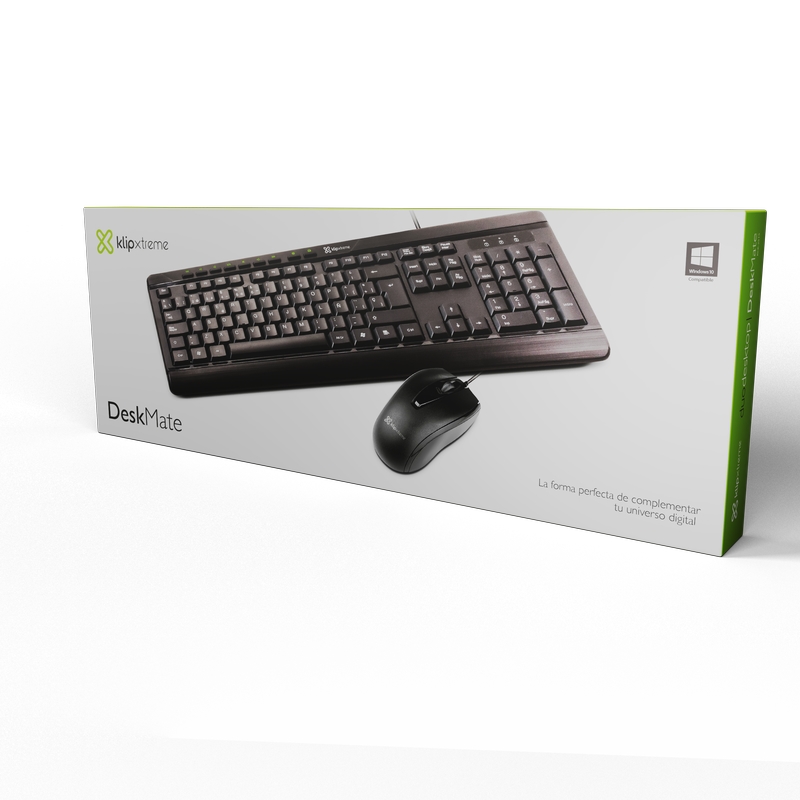 Combo de Teclado USB + Mouse Klipxtreme 251S - Corporación Hightechnology