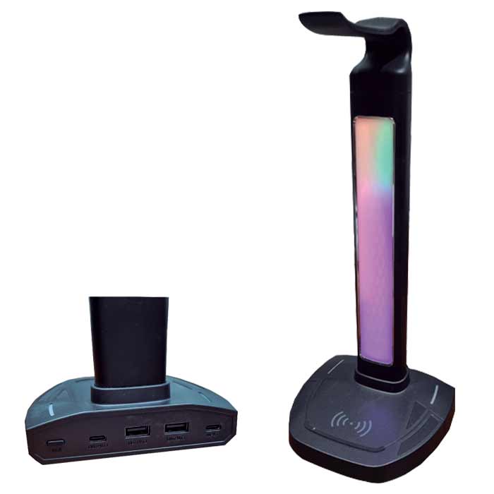 Soporte para Audifono + Cargador Inalambrico  - Corporación Hightechnology