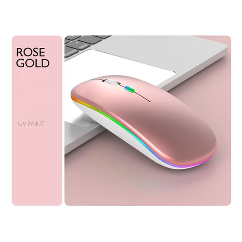 Mouse inalambrico rose gold 