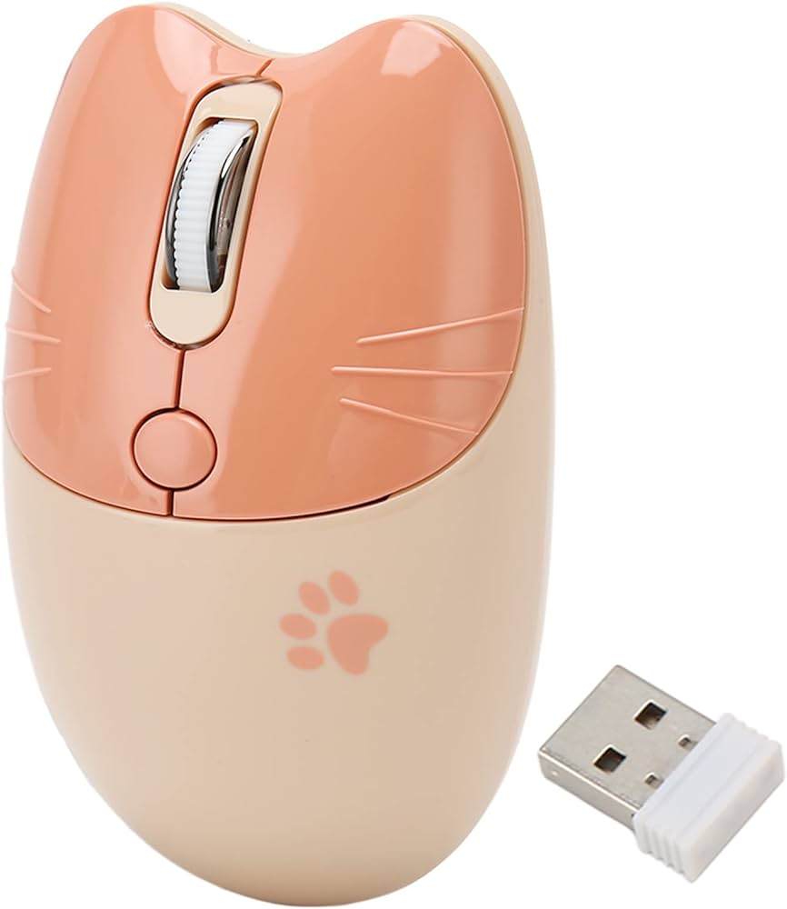 Mouse de gato color crema